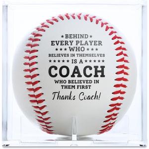 Baseball Coach Gifts: Printed Baseball with Display Box