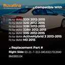 63217313040 Tail Light Right Passenger Side Replacement for BMW 3 Series Sedan 2012-2015, Fits for BMW ActiveHybrid 3 2013-2015, Fits for BMW M3 2015 Replace# BM2805104