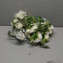 DearHouse 2Pack Artificial Peony Flower Garland - Silk Peony Garland with White Flowers for Wedding Party Table Decoration, 6ft/Strand