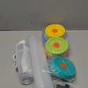 HSLGOVE Vacuum Sealer, Handheld Electric Mason Jar Vacuum Sealer Kit, Portable Food Sealer for Canning & Meal Storage, Includes 5 Reusable Bags, 10 Jar Lids & 2 Wine Sealers MatteBlue