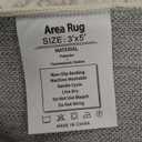 Sage Vintage Area Rug 3x5 for Living Room Bedroom, Washable Distressed Farmhouse Soft Thin Non-Shedding Indoor Throw Rug, Traditional Accent Carpet for Bedroom Office