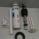 2-Inch Dual Flush Valve Replacement Kit for 2-Piece Toilets, Universal Toilet Repair Kit with Push Button, Fill Valve, Gasket & Bolts,Compatible with Glacier Bay, Kohler, American Standard, and Toto