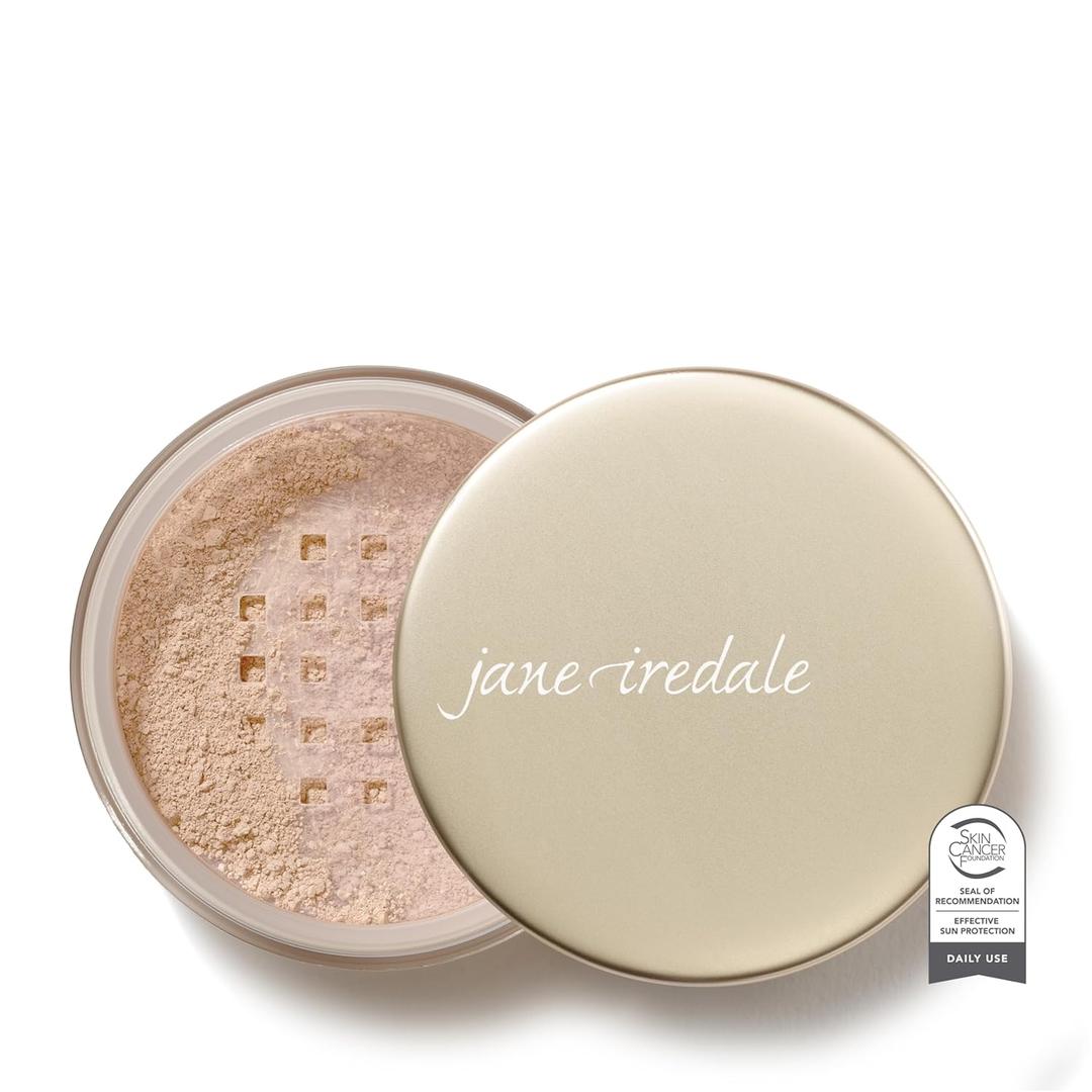 jane iredale Amazing Base Loose Mineral Powder, Luminous Foundation with SPF 20, Oil Free, Talc Free & Weightless, Vegan & Cruelty-Free Makeup (Light Beige)
