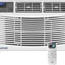 GarveeHome 8000 BTU Window Air Conditioner with Remote Control | Window AC Units Cools up to 350 Sq. Ft, 3 Cooling & Fan Speeds, Quiet Operation, LED Digital Display, Ideal for Bedroom