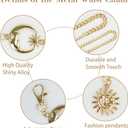 Gold Chain Belt for Women, Metal Waist Chain Link Belts for Dresses, Jumpsuit, Jeans, or Pirate Costume Accessories