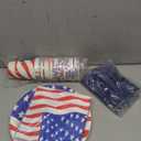 Juvale 144 Piece Patriotic Party Supplies, American Flag Plates, Napkins, Cups, Cutlery for 4th of July, Memorial Day Decorations for American Themed Party, Citizenship Celebration (Serves 24)