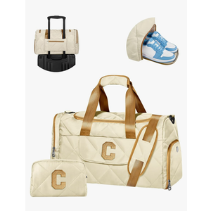 Unique Gifts for Teen Girls Women, Monogram Duffle Bag with Shoe Compartment & Wet Separation, Women Gift Idea for Birthday, Anniversary, Appreciation, Gifts for Mom, Teacher, Friends