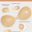 Sticky Bra Push Up - Strapless Adhesive Bras,Invisible Backless Bra,Lift Support for Women (2 Pair) (Black+nude)