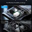 Retractable USB C Charger Wall Plug with 35.5in/90cm Type C Cables Cords,40W Fast Charging Foldable Block Multi Charger for All Devices for iPhone 17/16/15/14/13/12,iPad,Galaxy,Pixel