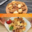 Walnut Cookie Maker, 12 Non Stick 110V Electric Oreshki Maker with Double Sided Heat, Automatic Temperature Control, Non Slip Feet, for Nut Cookies Make