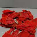 2 Pack Red Christmas Bows Outdoor Decorations,12x20 Large Christmas Tree Topper Bow, Velvet Wreath Bow with Glitter Gold Edge for Xmas Home Front Door Decor