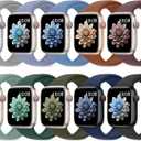 10 Pack Silicone Bands Compatible with Apple Watch 38mm 40mm 41mm 42mm 44mm 45mm 46mm 49mm Women Men, Soft Waterproof Replacement Wrist Sport Band for iWatch Series 11 10 9 8 7 6 5 4 3 2 1 SE Ultra