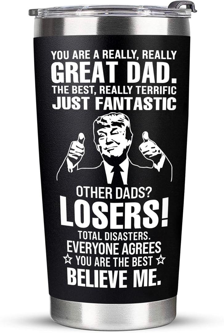 Gifts for Dad from Daughter, Son - Father's Day Gifts for Dad, Men - Dads Birthday Gift Ideas, Happy Birthday gifts for Dads, Fathers - Best Dad Ever Gift, Best dad Tumbler, dad Cup 20 Oz