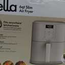 Bella 6 Qt Slim Digital Air Fryer with EverGood™ Ceramic Nonstick Coating, 6 Preset Cooking Options, Oatmilk