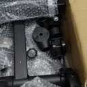 Projector and Laptop Stand Tripod, 2 Shelves Mobile Laptop Tripod Stand, Max 47" Height Adjustable Laptop Cart on Wheels, Projector Floor Stand with Ventilated Tray for Podium, Meeting, Couch (Black)