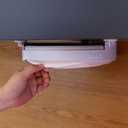 10-inch Paper Plate Dispenser,Under Cabinet Paper Plates Holder for Kitchen and RVs,Faster Non-Destructive Installation (White)