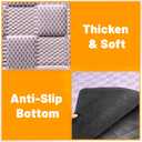 Manificent Non-Slip Pet Bed Mat for Back Seat Extender, Hair Resistant Dog Blanket for Hard Bottom Dog Car Seat Cover, Anti Slip Pet Linner Backseat Cover Blue/Plaid