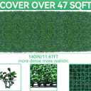 Grooy 48"x 140"(47 sq.ft) Artificial Boxwood Grass Wall Roll Panels | UV-Anti Boxwood Hedge, Green Boxwood Leaves Fence Backdrop, Fake Ivy Greenery, Plant Wall Decor for Outdoor Garden