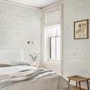 Vintage Peel and Stick Wallpaper Floral Wallpaper Peel and Stick for Kitchen 196"×17.3" Beige Wall Paper Damask Watercolor Contact Paper for Bathroom Kitchen Self-Adhesive Vinyl Waterproof