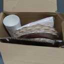 Mimorou 342 Pcs Woodland Baby Shower Party Supplies Sage Green Brown Tableware Paper Disposable Plates Napkins Cups Plastic Tablecloth Sage Brown Triangle Banner for Wedding Forest Birthday Party