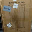 51.18" Extra Tall Baby Gate for Doorway 29.6-48.4" Width,Tall Baby Gate Cat Gate Extra Wide Cate Gate Safety,Extra Narrow Auto-Close for Indoor Stairs, Doorways, and Kitchen