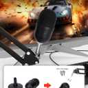 Seiren V3 Mini Boom Arm - Mic Arm for Razer Mini, Seiren V2, Seiren X and Most Microphone, Adjustable Boom Scissor Arm Stand with 3/8" to 5/8" Adapter by SUNMON