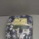 PAVILIA Blue Snowflake Christmas Sherpa Throw Blanket, Reversible Fleece Sherpa Cozy Holiday Blanket 60x80, Soft Winter Throw for Couch & Bed, Plush for Family Friends (Twin)