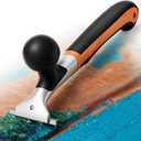 Premium Ergonomic Carbide Scraper - 2-1/2", Heavy-Duty Tool for Wood, Metal, Glass & Floors, Removal on Various Surfaces Dry Glaze, Stains, Putty, Scratches, Rust, Paint, Glue, Varnish, Resin - 65 mm