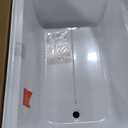 Fine Fixtures Acrylic, Fiberglass Alcove Soaking Bathtub with Integral Apron Front - Drain Included (48" x 32", Left Hand, White)