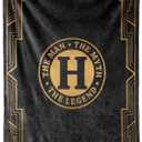 InnoBeta Gifts for Men, Initial Mens Gifts for Him, Birthday Gift Ideas, Mens Blanket, 300gsm Flannel Throw Blanket Gift for Dad, Grandpa, Husband, 50"x 65", H