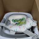 BUNWAG Baby Bathtub, Collapsible Newborn Bathtub for Infant to Toddler with Soft Cushion and Thermometer,Portable Travel Newborn Tub with No-Slip Feet, Baby Shower Gifts, 0-12 Months Baby Bath, Grey