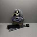 JOYIN 67" Halloween Decorations Outdoor, Life Size Animatronics Grim Reaper, Sound-Actived Haunted House Props Decors with Creepy Sound for Garden Yard Lawn Outside Indoor