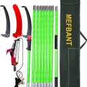 Pole Saw for Tree Trimming - 30 FT Extendable Tree Pruner, Long Handle Tree Trimmer, High Reach Branch Cutter, Heavy Duty Pole Pruning Saw, Tree Cutting Tool for Hard-to-Reach Branches