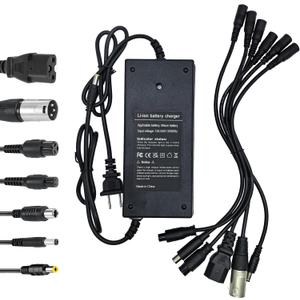 (7 Plugs) 54.6V 2A Fast Charger for Scooter Rad Power/Lectric XP/Sondors/Pedego/Jasion/ eb7 /Evercross H5/ Vsett 8, 8+ etc. 48V Lithium-ion Battery