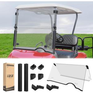 10L0L Golf Cart Windshield for EZGO RXV 2008-2023, 2024+