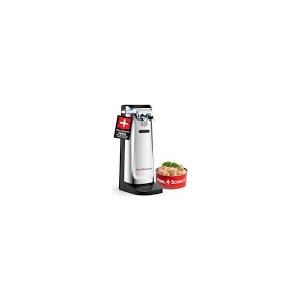 POHL SCHMITT Electric Can Opener, Knife Sharpener & Bottle Opener, Easy Push Down Lever, Works with Standard And Pop-Top Cans, Durable Stainless Steel & ABS - Kitchen Essentials and Accessories