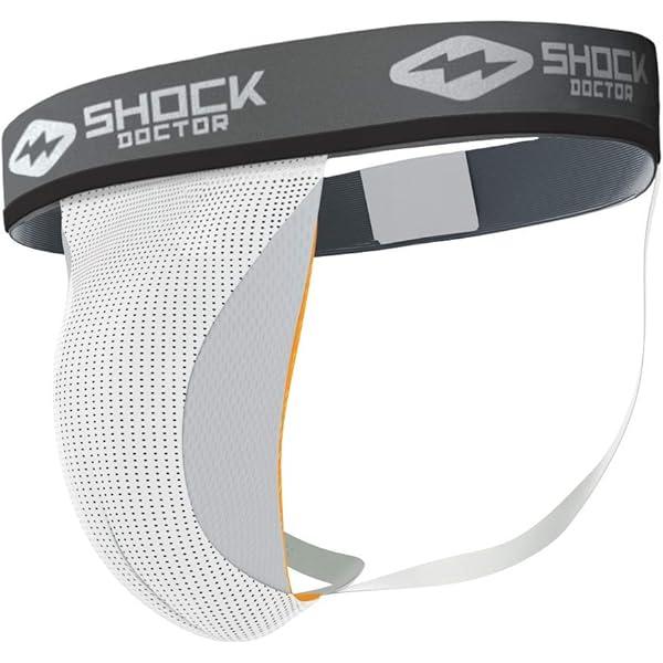 Shock Doctor Athletic Supporter Jockstrap, For Sports Support, Football, Baseball, Lacrosse & More, Mens (XX-Large, White)