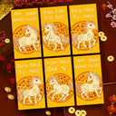 Tet Decorations 2026 Banner with 12 Red Envelopes Vietnamese New Year Banner for Outside Vietnamese Lunar New Year Decorations