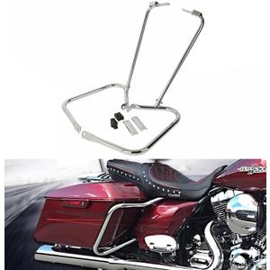 TDZ 1997-2008 Saddlebag Bracket Guard Support Bar for Harley TouringRoad King Electra Glide Ultra Classic 1997-2008 / Road Glide 1998-2008 / Street Glide FLHX 2006-2008