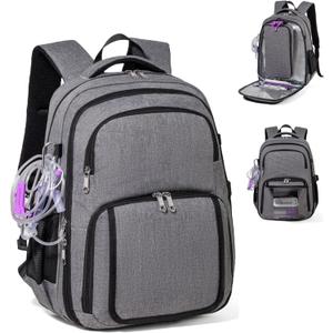 Feeding Tube Backpack for G J GJ Tube G tube Accessories Supplies Backpack for Enteral Feeding Pump Bags Fits 500ml to 1200ml for Adults (Grey2)