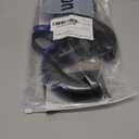 (1 Pack) Yariwiz Black P Trap 1 1/2 Inch for Bathroom Kitchen Sink Drain Pipe Tubular Kit with Black Threaded Adapter and Blue TPE Washer KSD-001B