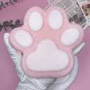 Cat Paw Squishy Big Fufu Squishies Giant Cat Paw Toy 5.5 Inch Large Paw Print Squishy Squeeze Toys Tangcii Pinch Family Silicone Stress Relief Cute Soft Sticky Toy for Adults Kids (Pink2)