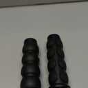 Pair of 1" Dual Black Motorcycle Bar End Hand Grips Handlebar Compatible with Cruisers Harley Yamaha Suzuki