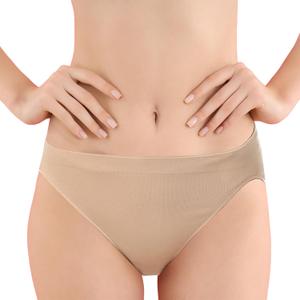 Zenmarkt Dance Briefs for Girls and Women - Mid-Waist Ballet Underwear - Seamless Performance Briefs for Youth and Adults (Large-X-Large)