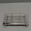 KESOL 304 Stainless Steel Utensil Drying Rack with Hooks & 3 Divided Compartments, Silverware Drying Basket, Spoon and Fork Organizer, Rustproof Kitchen Drainage Basket Accessories, Silver, 2x8.7x5 (Small)