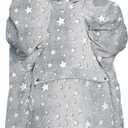 KFUBUO Wearable Blanket Hoodie for Adults Sherpa Glow in The Dark Oversized Sweatshirt Blanket with Pockets Cute Birthday Gifts for Women