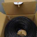 MONK CABLES | CAT6 Plenum Cable 1000ft | UTP, 23AWG, 550MHz | DSX-8000 Certified | Most Certified Cable of The Whole Market (Black)