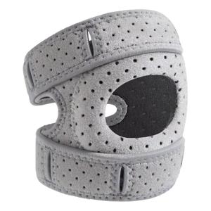 Knee Brace for Women & Men - Adjustable Support with Side Stabilizers & Patella Gel Pad - Relief for Meniscus Tear, Arthritis, Injury Recovery - Runnings, Workout(Gray) (Gray, S)