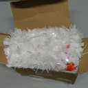 50 Ft White Tinsel Garlands Christmas Tree Decorations, Thick Thin Metallic Streamers Xmas Christmas Tinsel Garland Christmas Tree Garland,Garland for Indoor&Outdoor Decor (White)