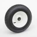 16" Pneumatic Tire | Replacement Wheelbarrow Tire | Tire for Handtrucks, ATV Trailers |1" Roller Bearing | 3" Offset Hub